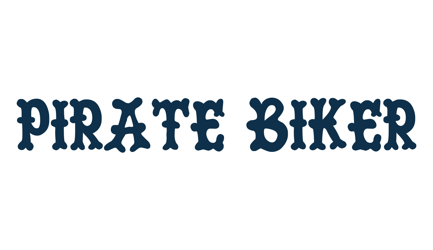 Pirate Biker, decorative font preview
