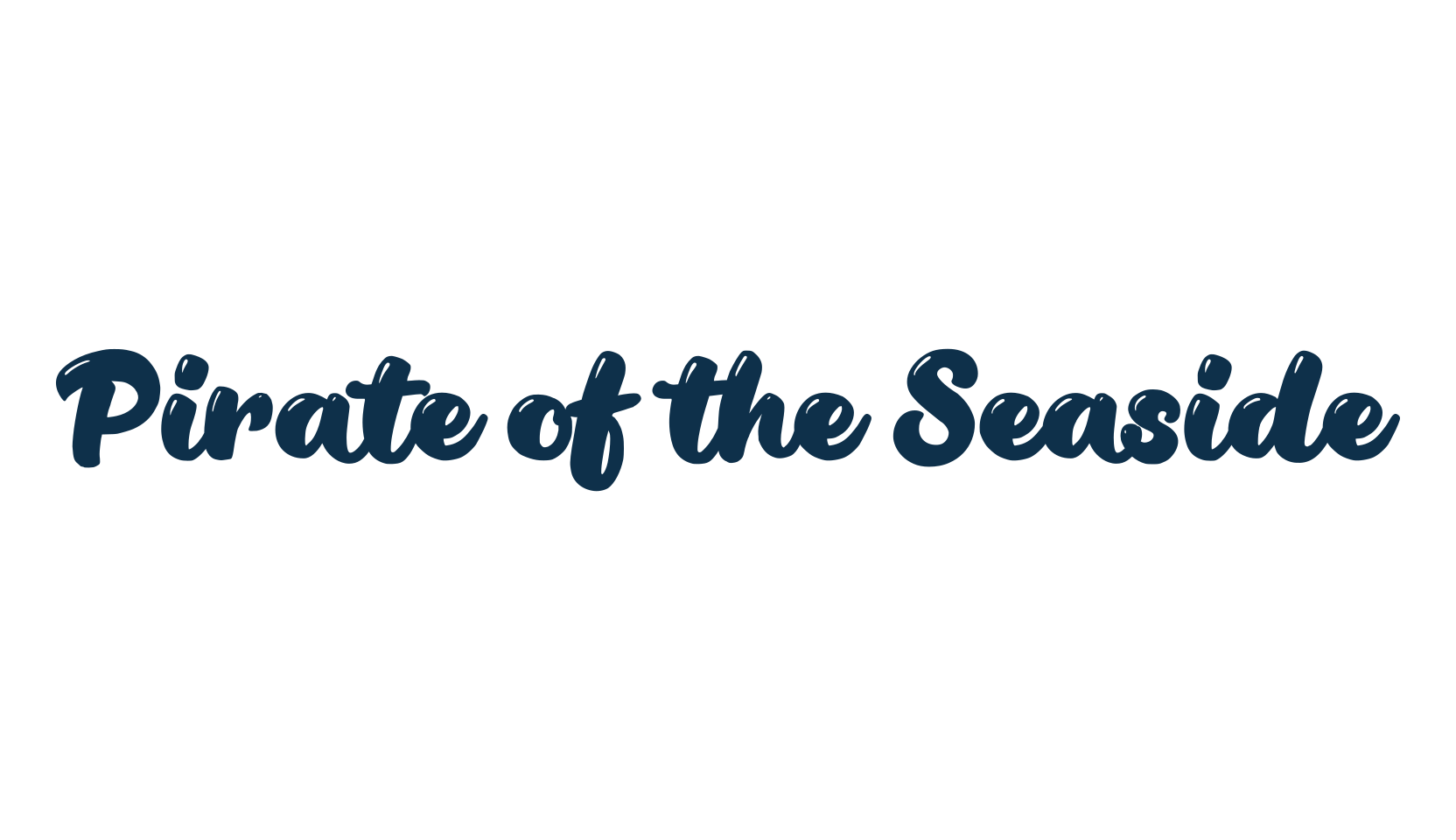 Pirate of the Seaside, various font preview