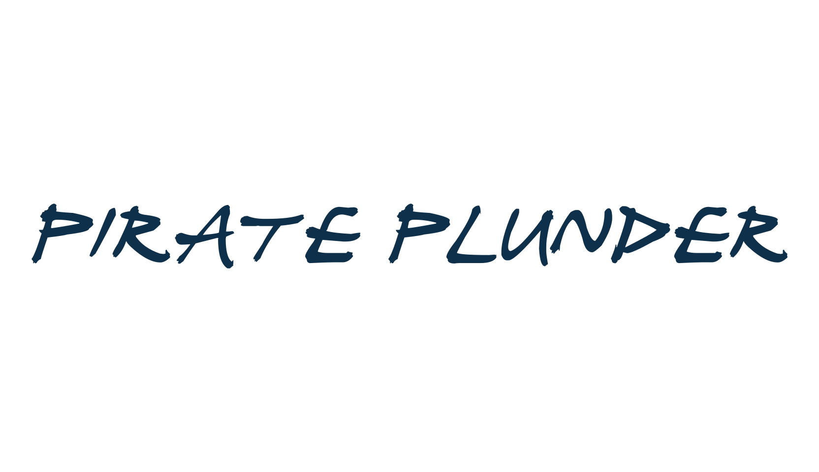 Pirate Plunder, brush font preview