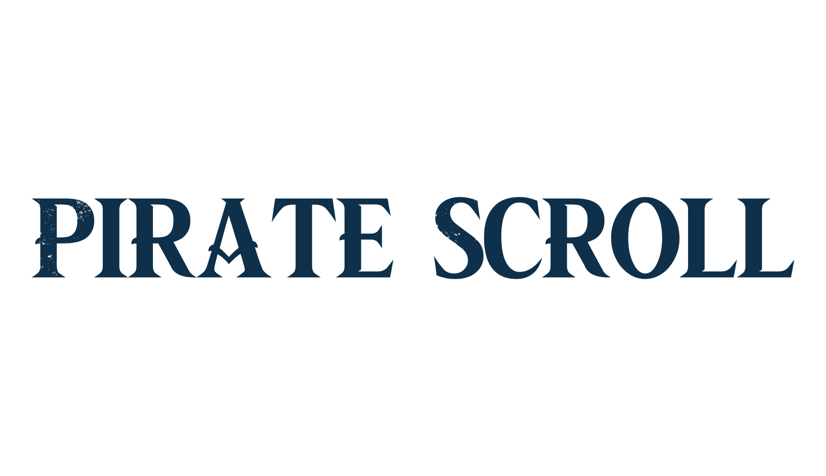 Pirate Scroll, fancy eroded decorative font preview