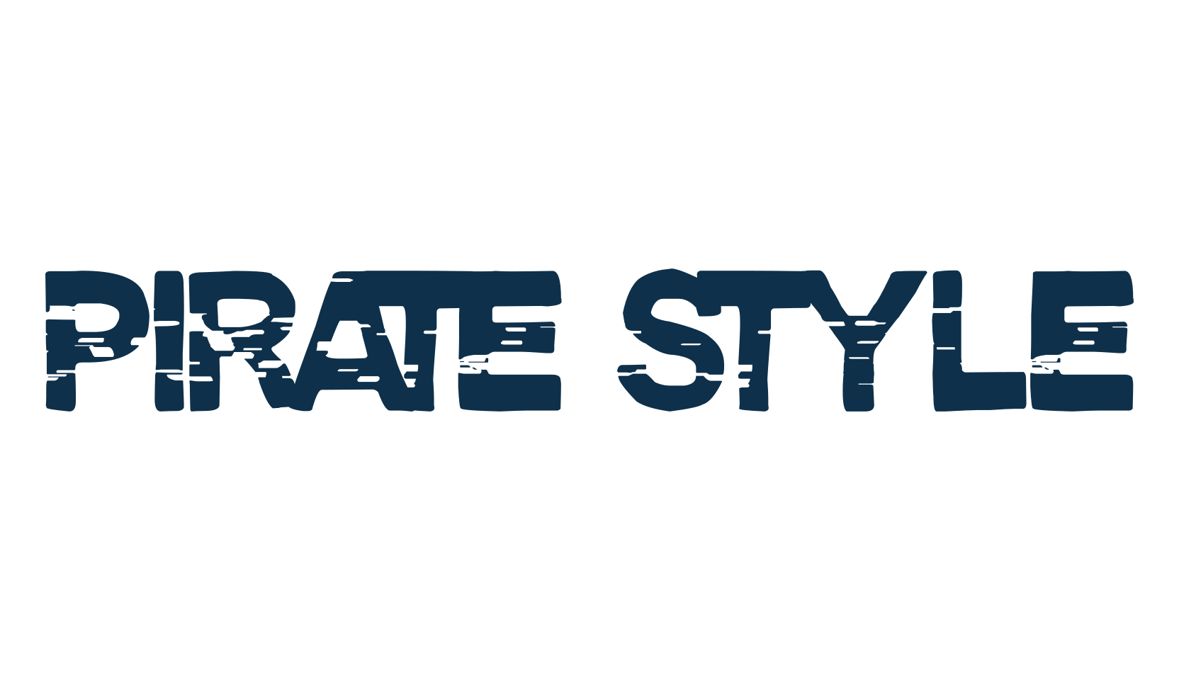 Pirate Style, fancy distorted decorative font preview