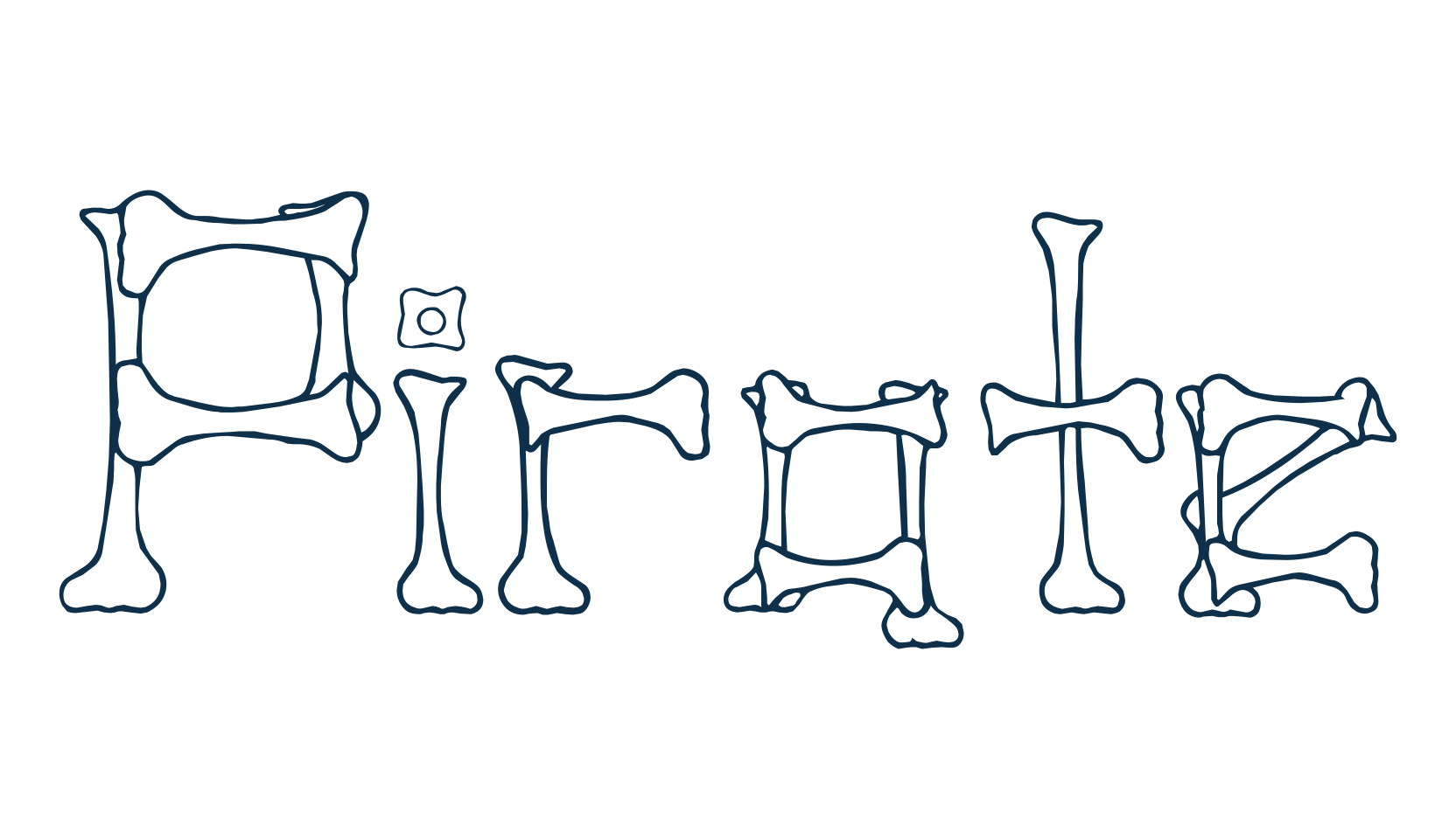 Pirate, fancy decorative font preview