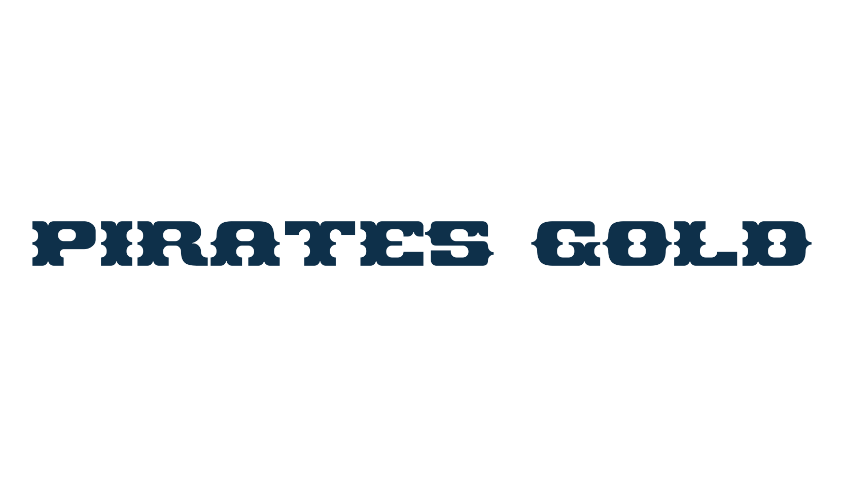 Pirates Gold, western font preview