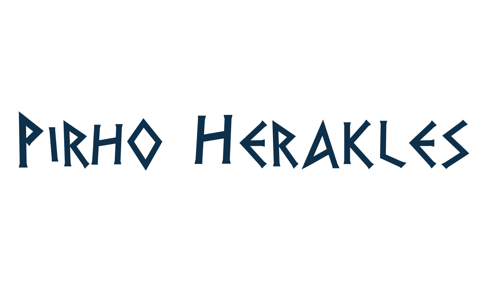 Pirho Herakles, roman, greek font preview