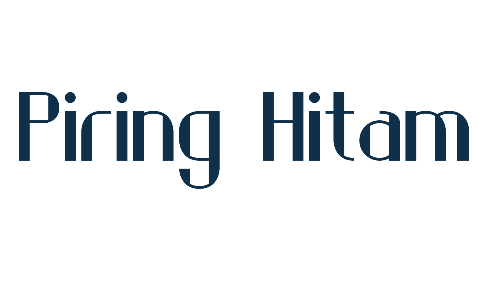 Piring Hitam, fancy retro decorative font preview