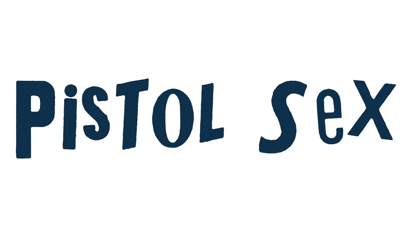 Pistol Sex, fancy distorted decorative font preview