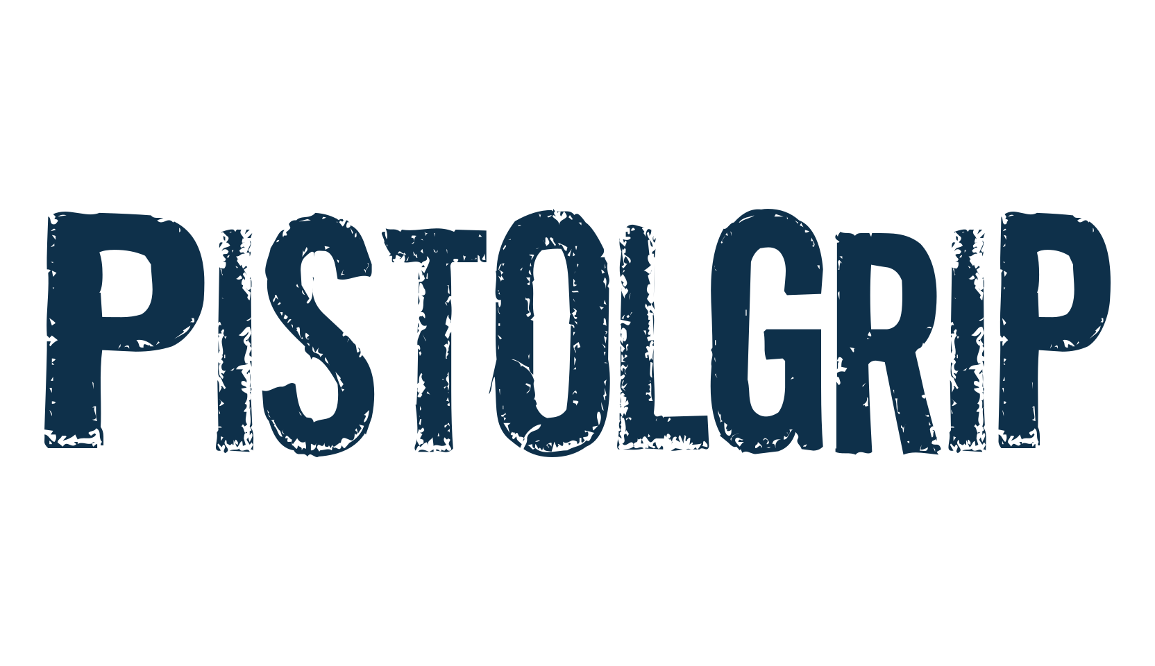Pistolgrip, destroy font preview