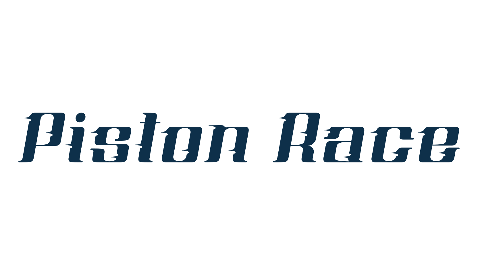 Piston Race, fancy various techno sci-fi font preview