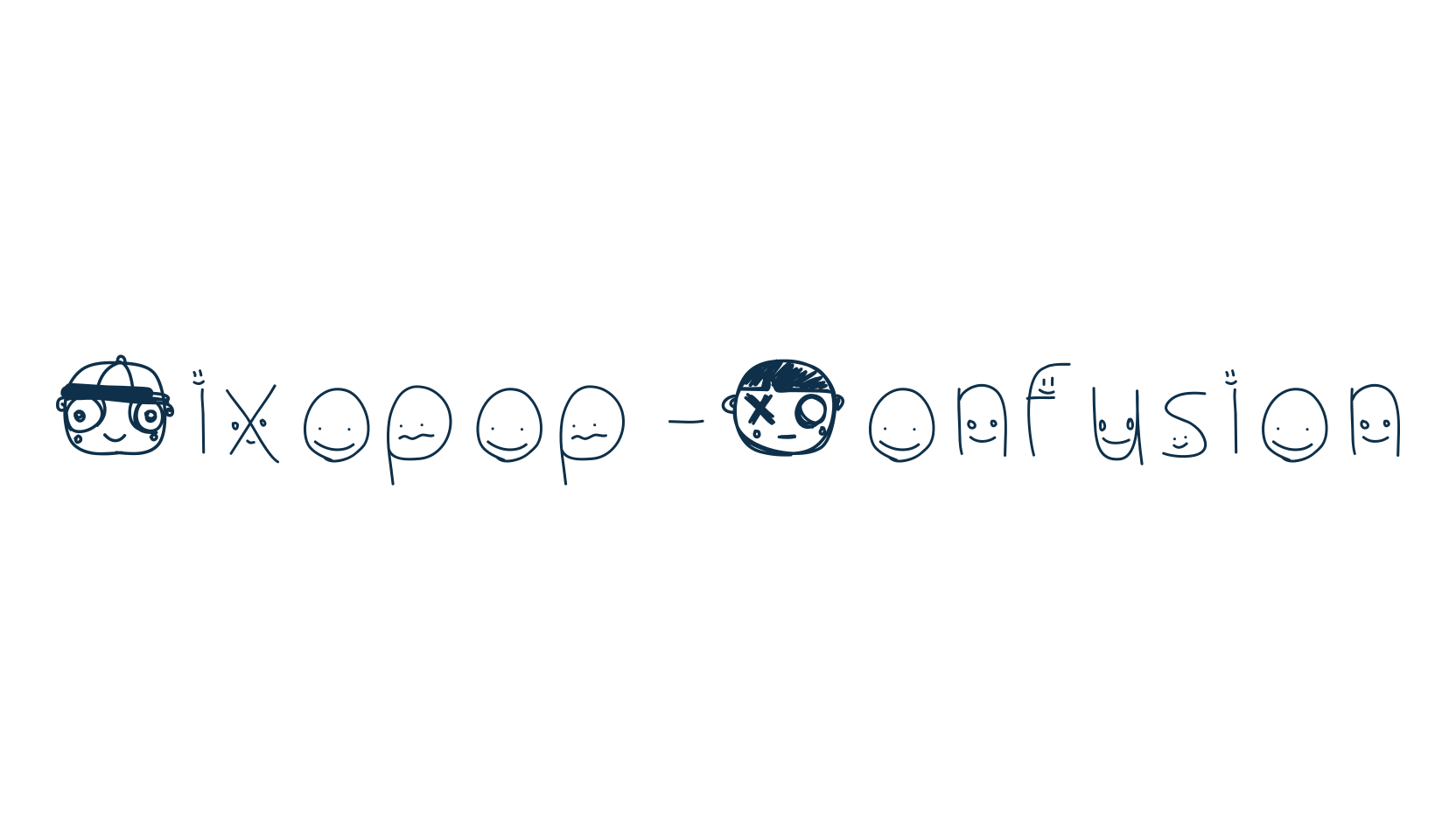 Pixopop Confusion, fancy decorative font preview
