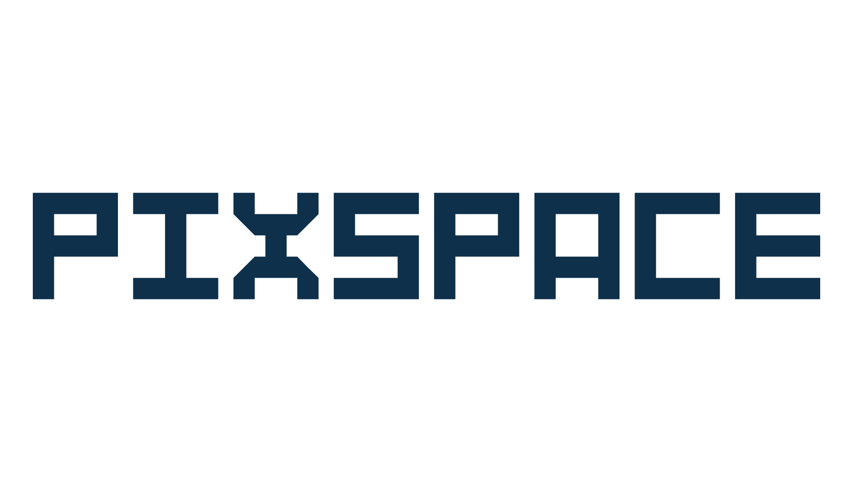 Pixspace, techno square sci-fi font preview