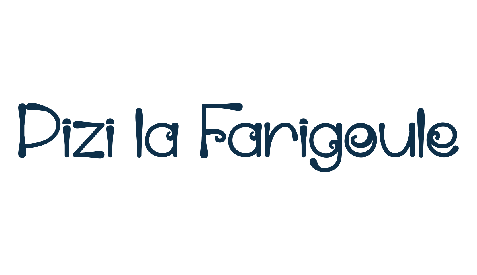 Pizi la Farigoule, fancy various decorative font preview