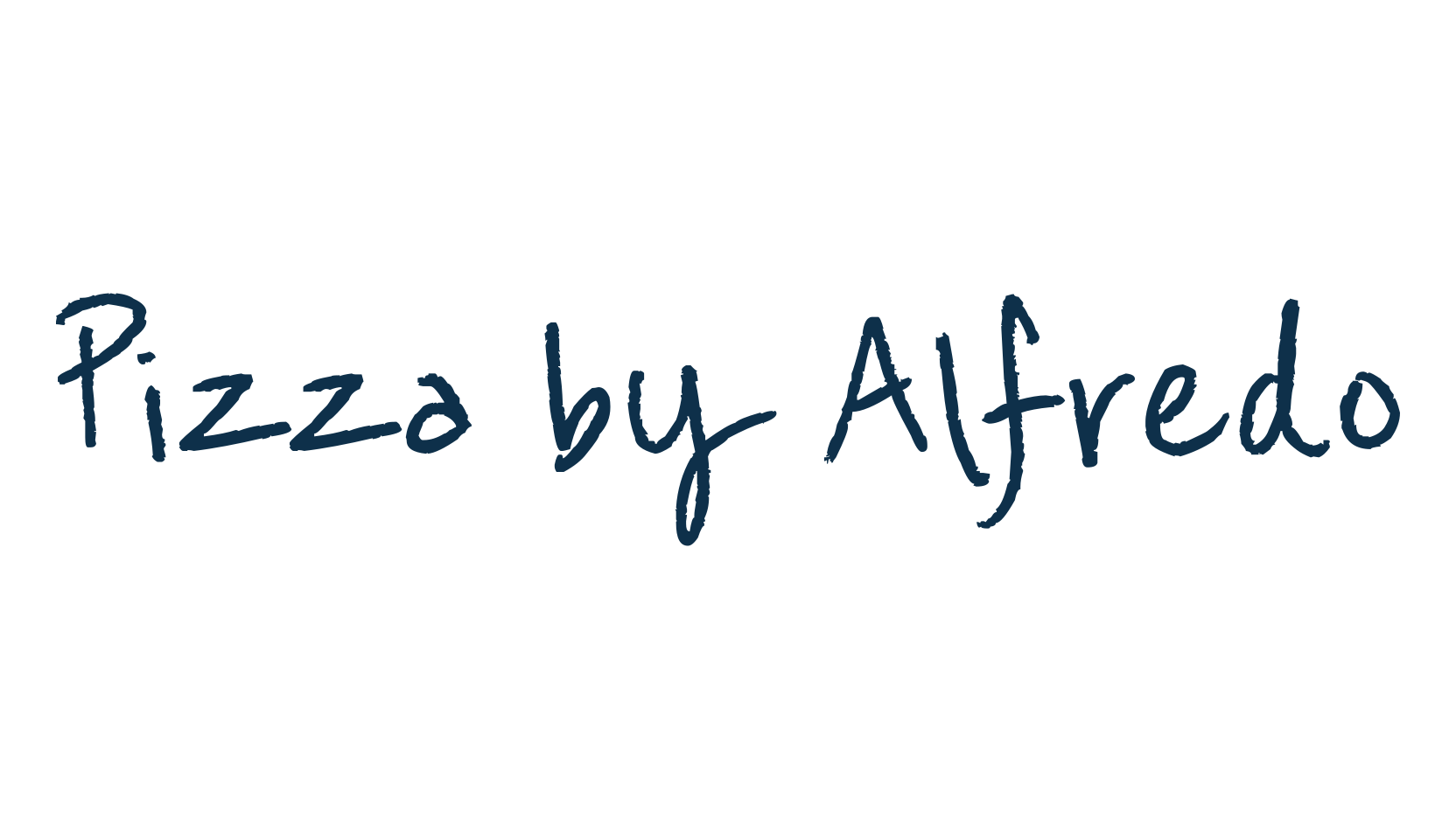 Pizza by Alfredo, handwriting font preview