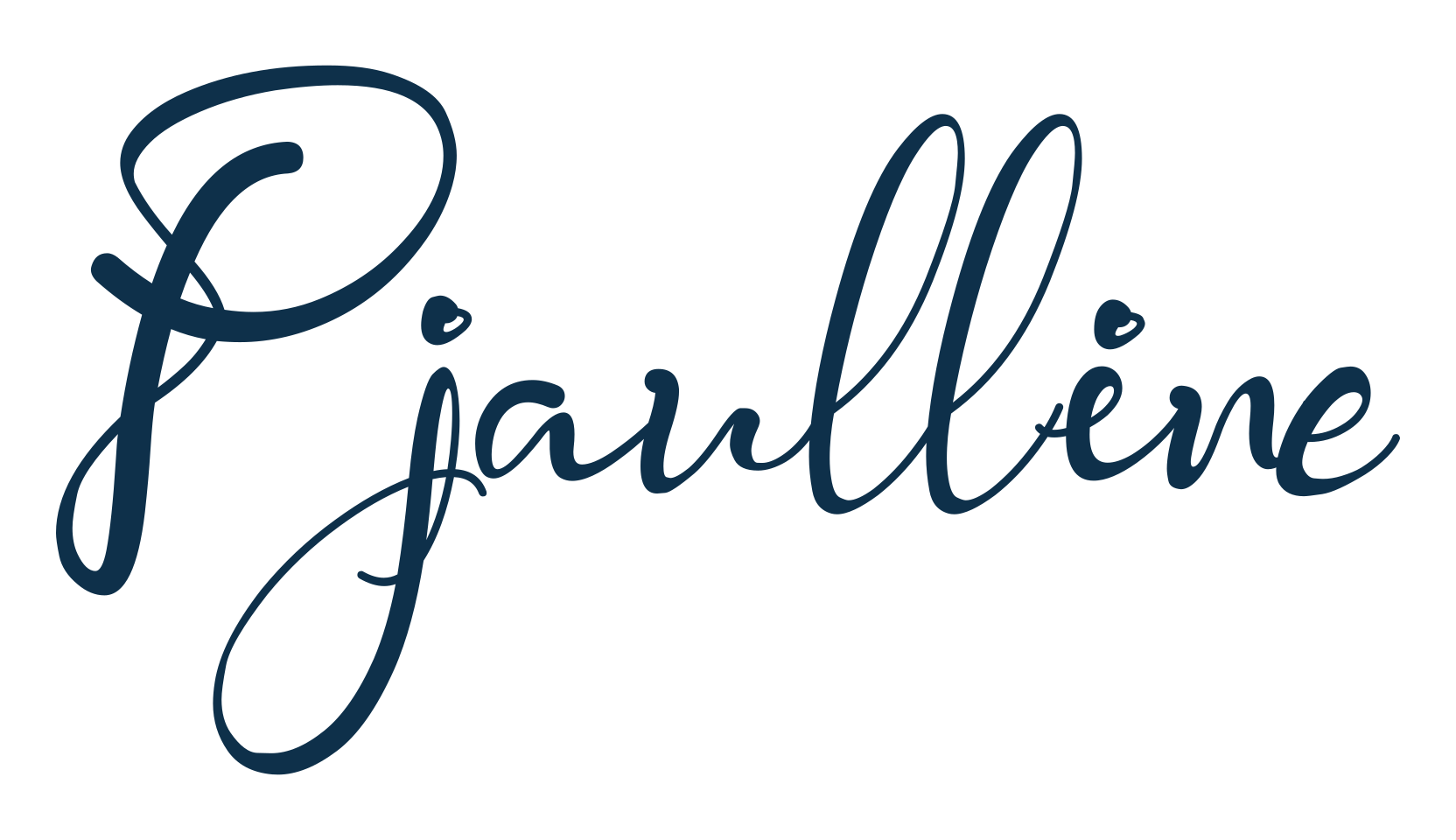 Pjaulline, script handwritten fancy decorative calligraphy font preview
