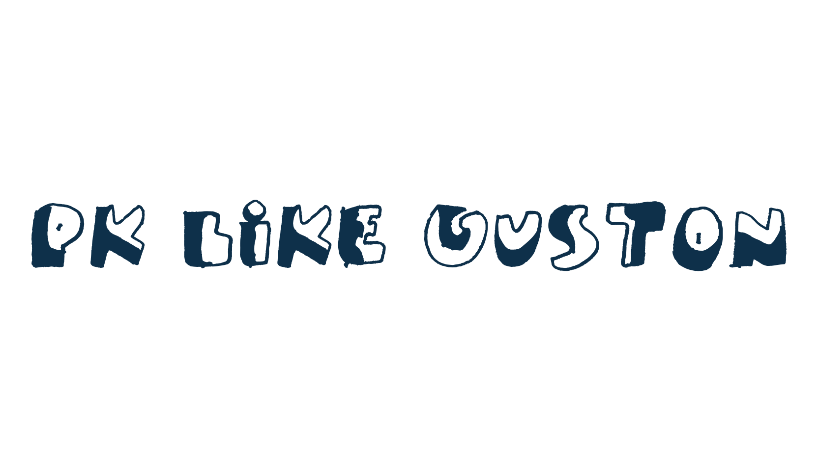 PK Like Guston, fancy cartoon decorative font preview