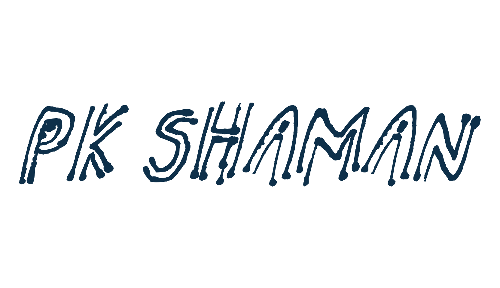 PK Shaman, trash font preview