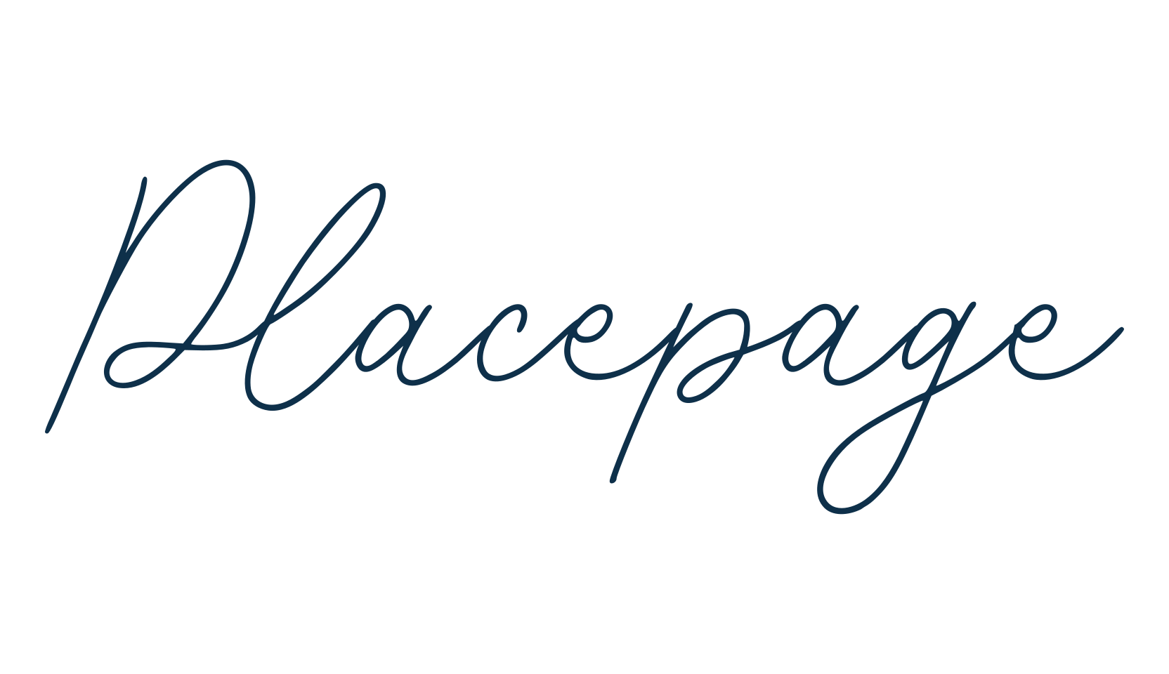 Placepage, handwriting font preview