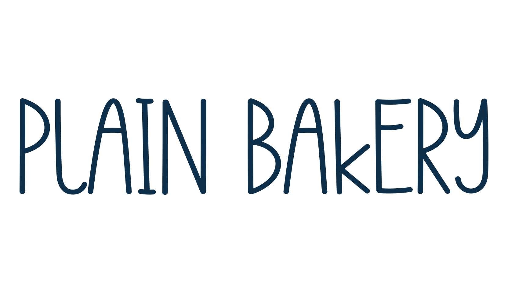 Plain Bakery, script handwritten fancy decorative calligraphy font preview