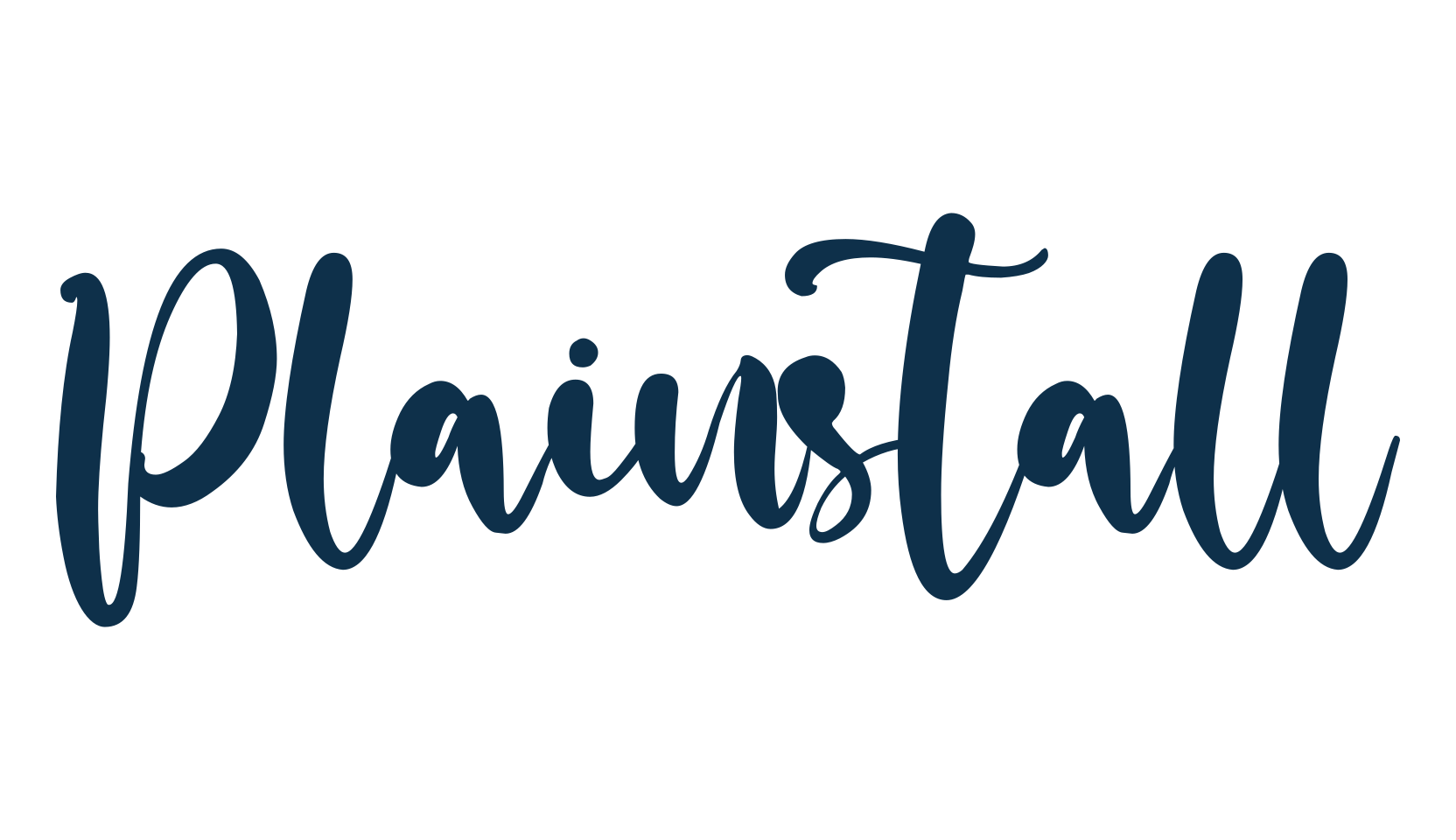 Plainstall, handwriting font preview