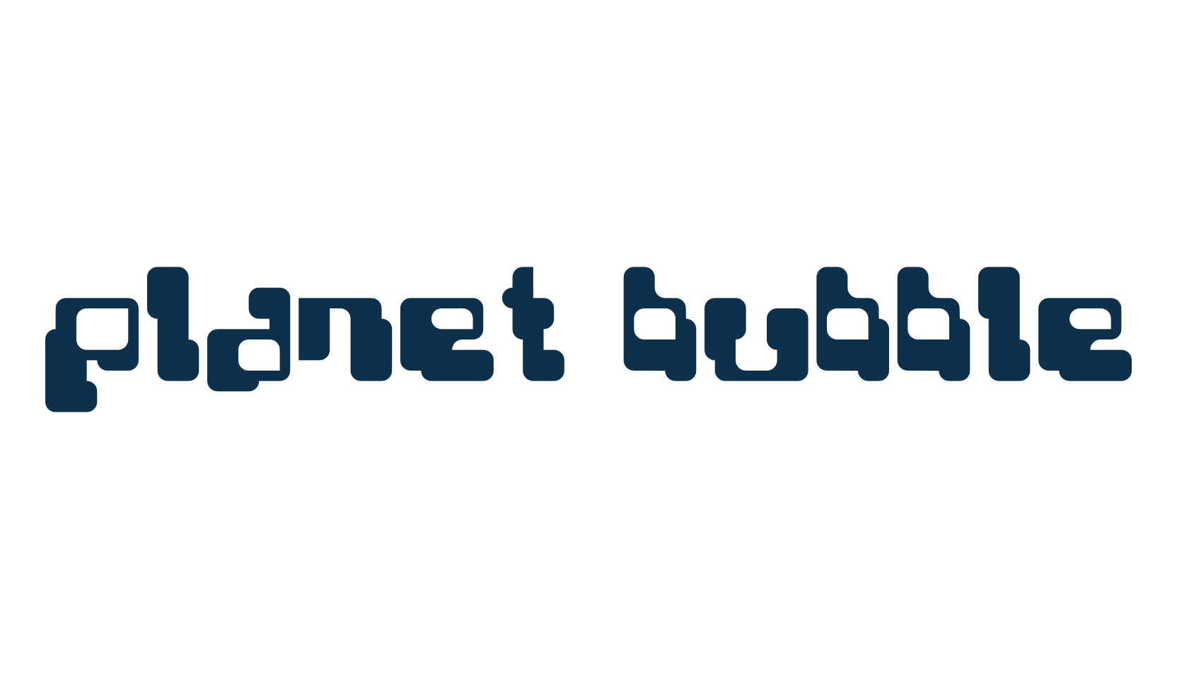 Planet Bubble, various font preview