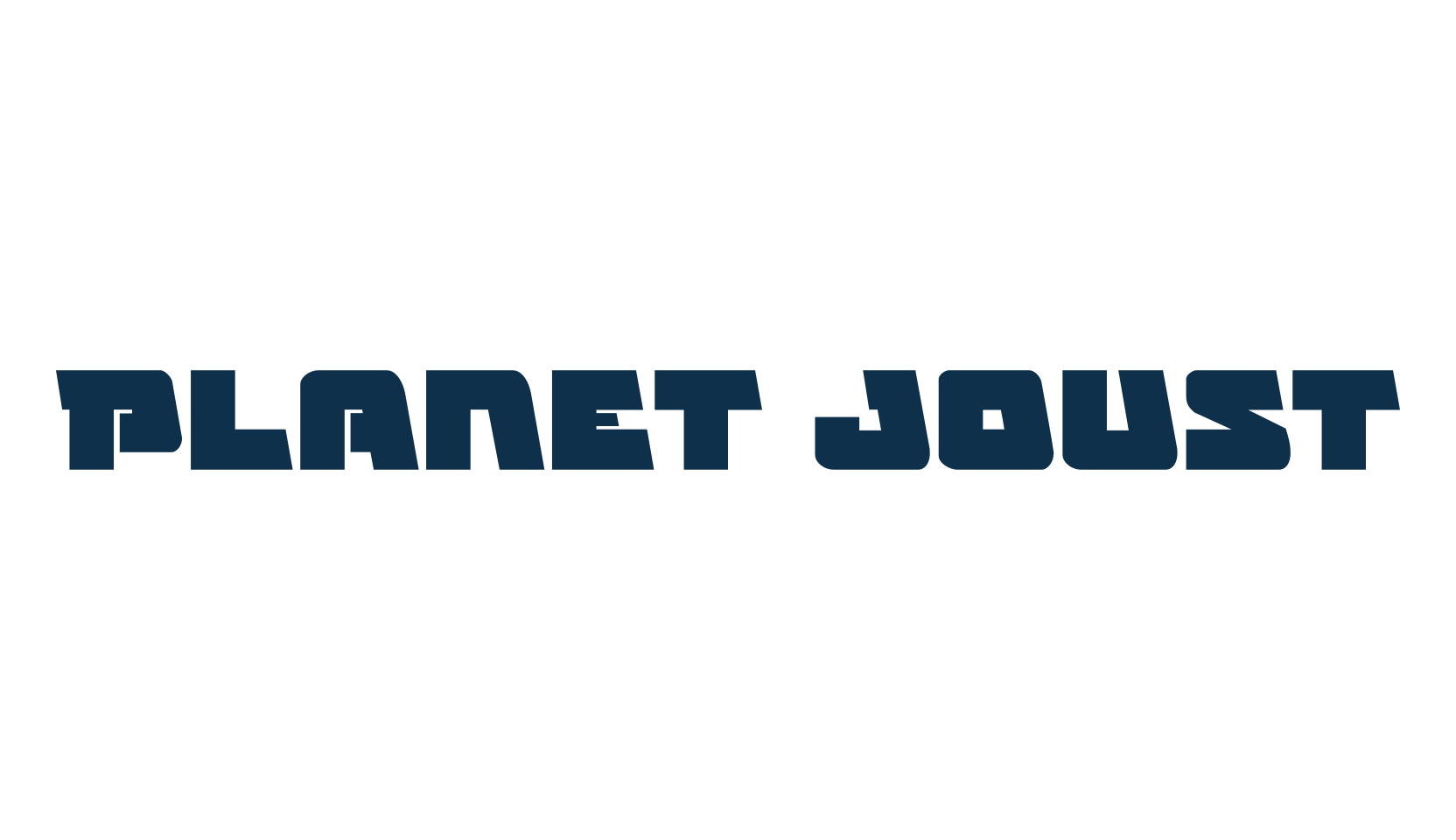 Planet Joust, techno sci-fi font preview