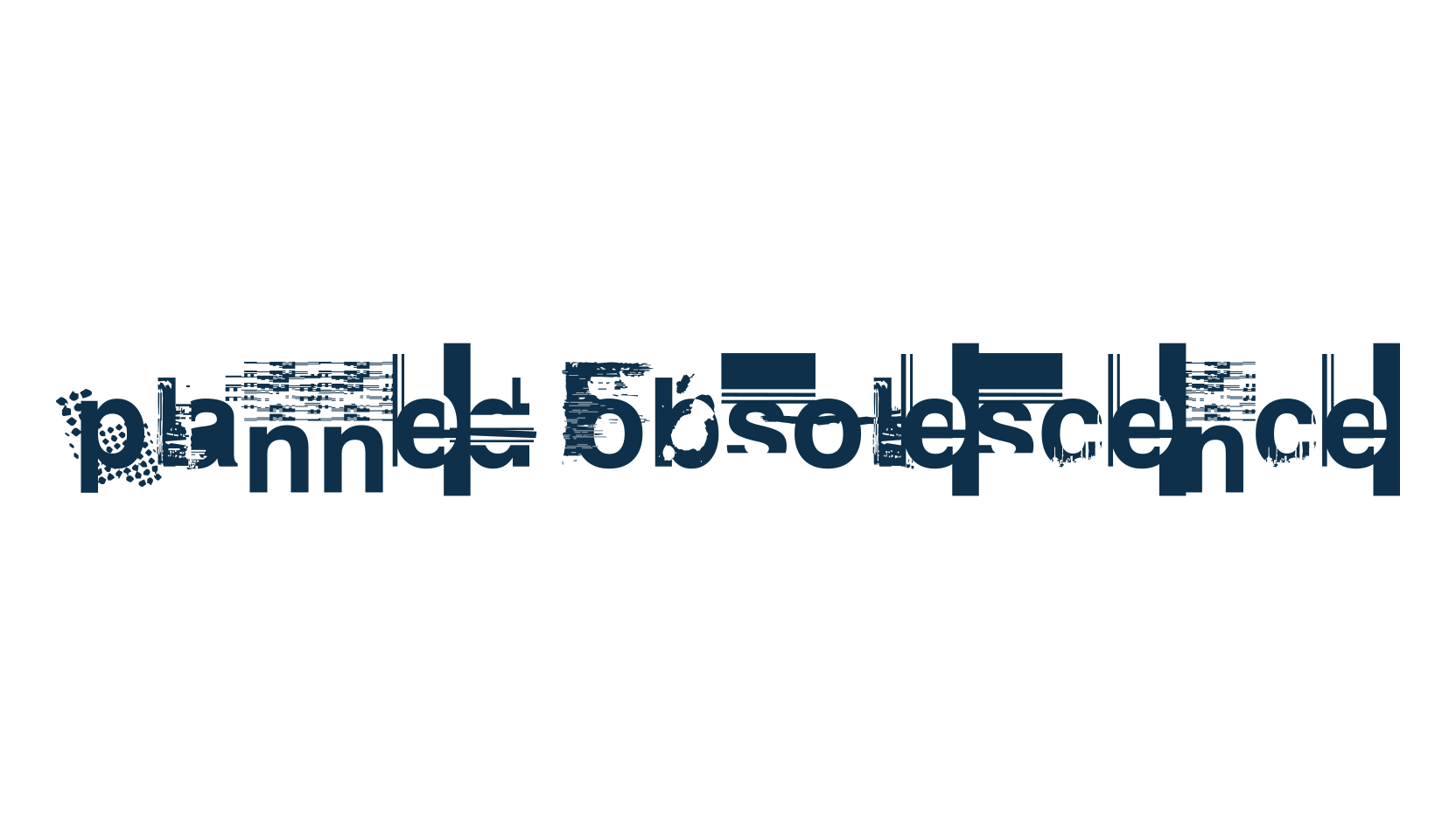 Planned Obsolescence, decorative font preview