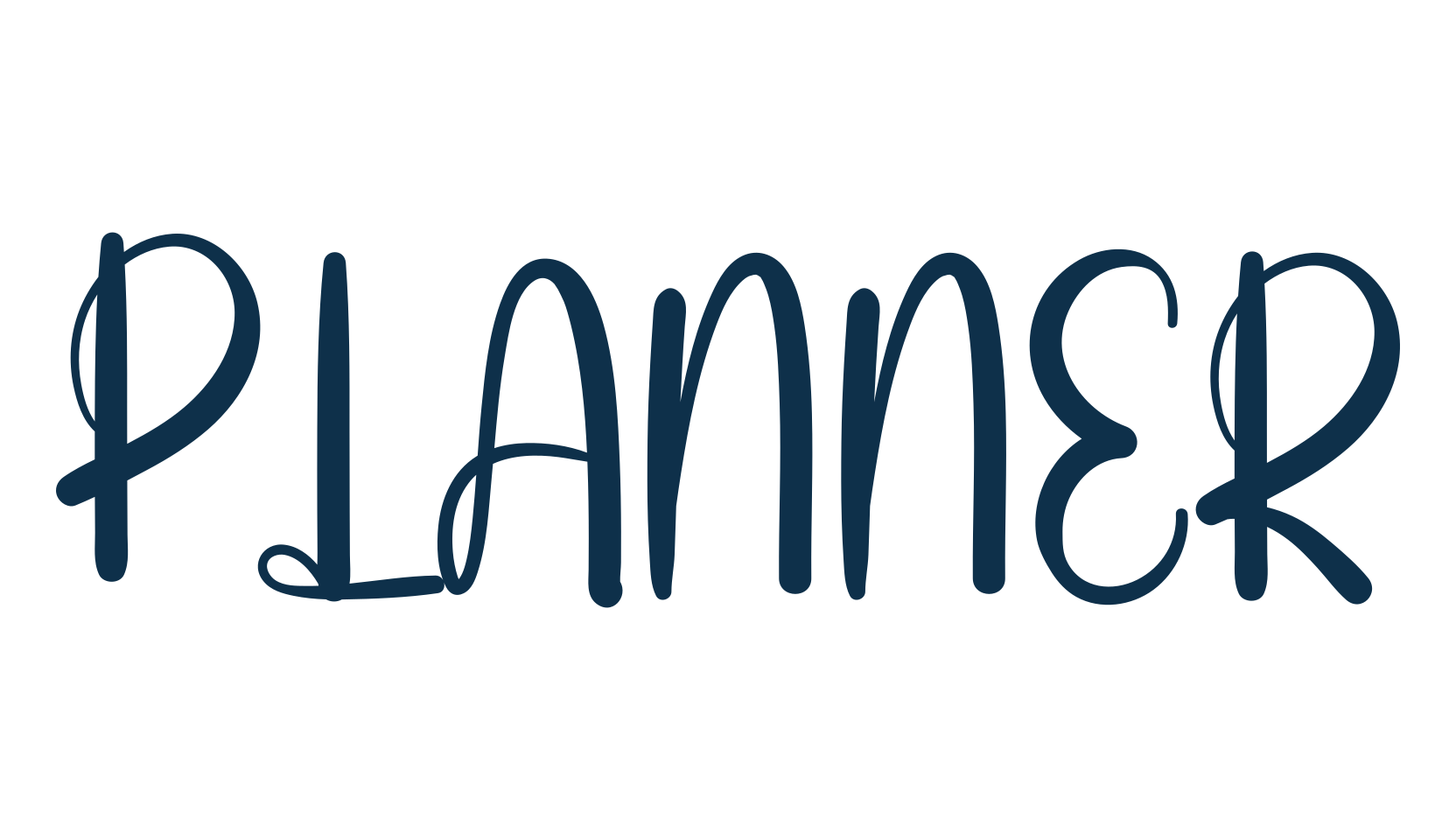 Planner (planner-2), fancy decorative font preview