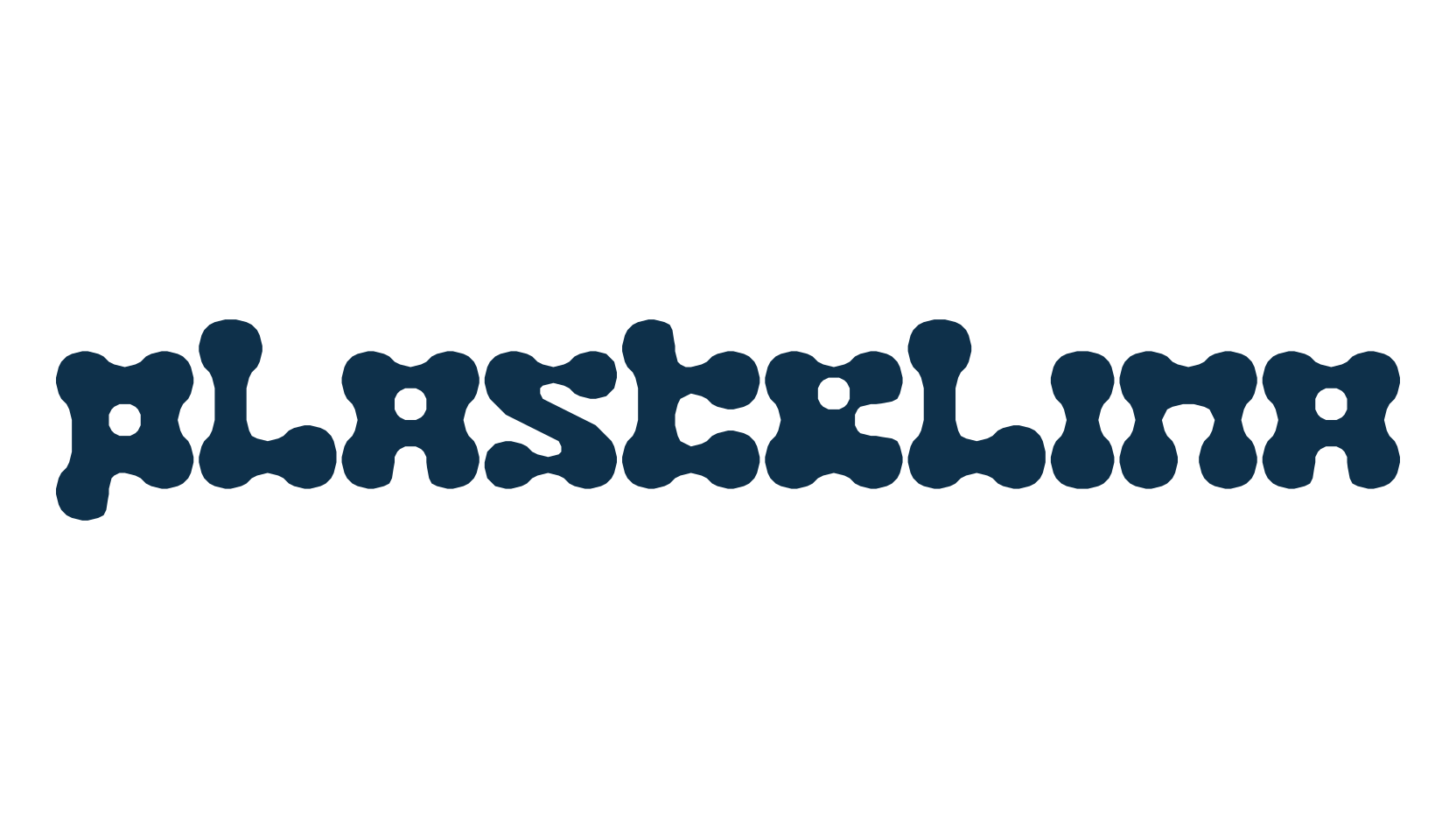 Plastelina, fancy various decorative font preview