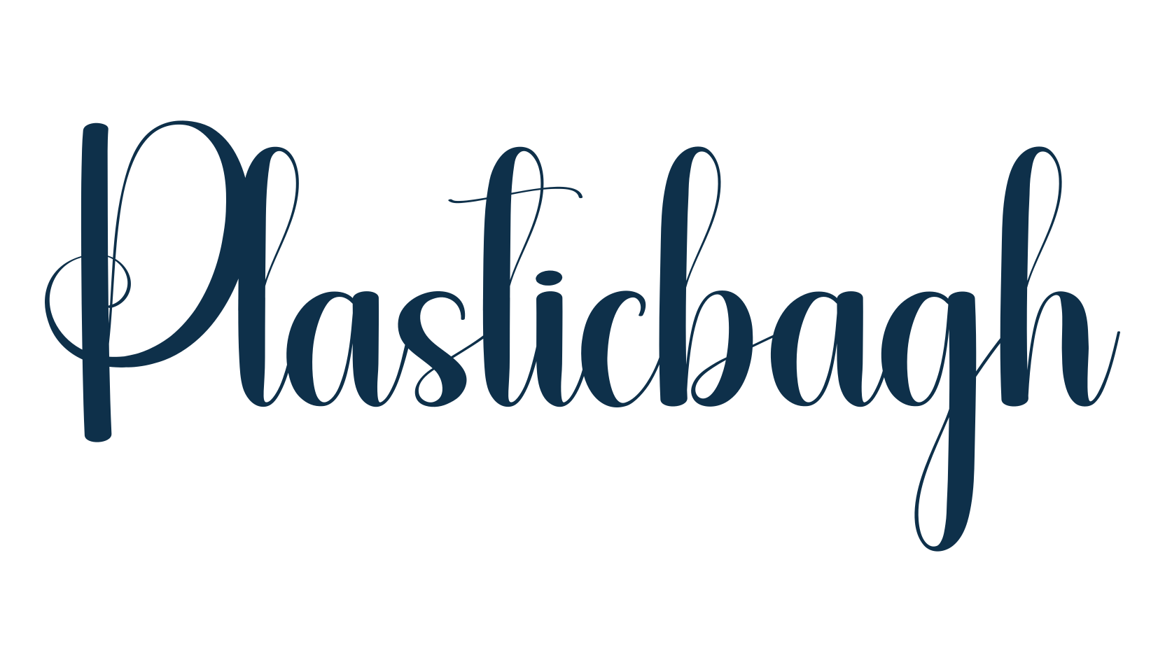Plasticbagh, fancy decorative font preview