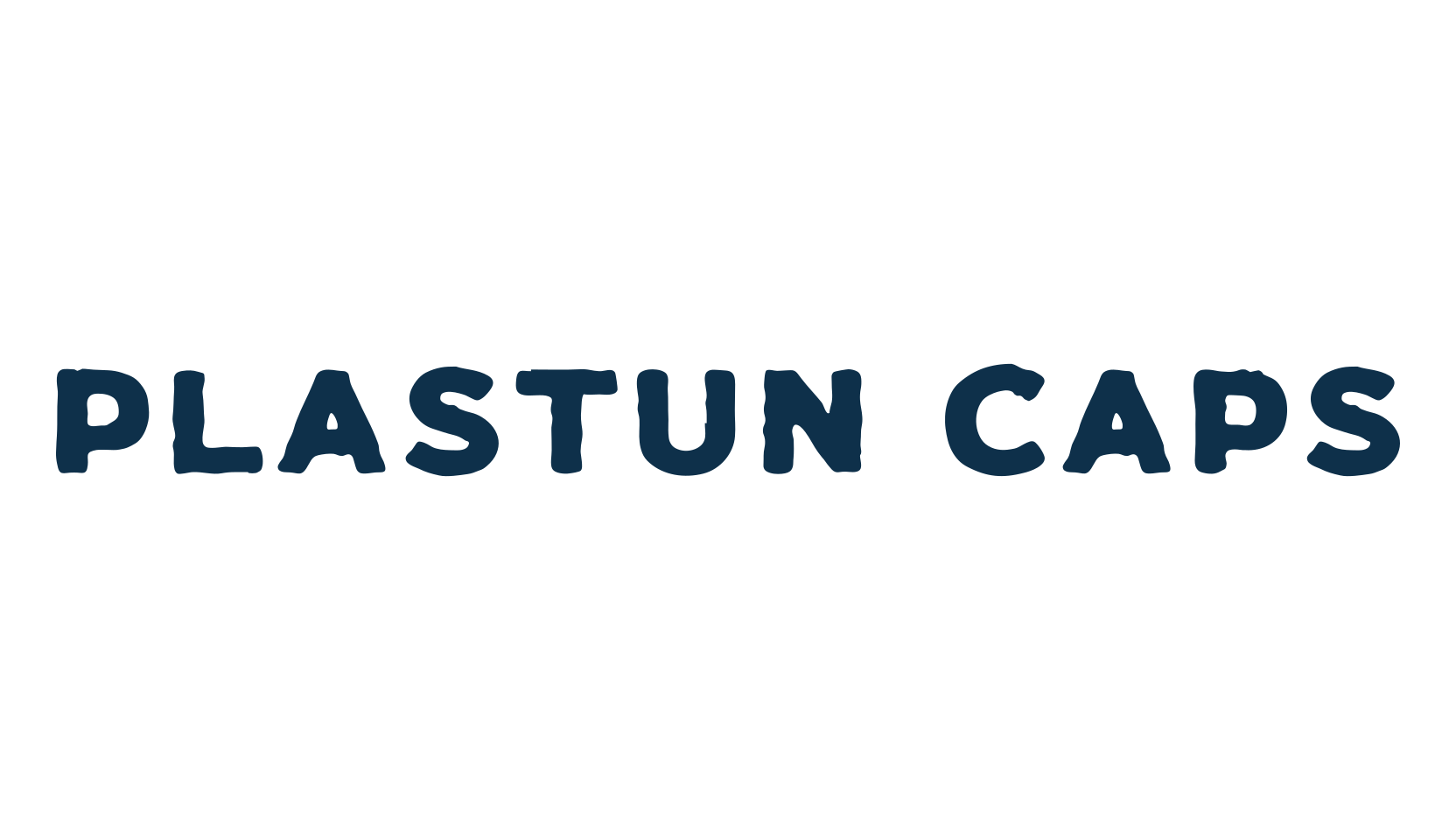 Plastun Caps, eroded font preview