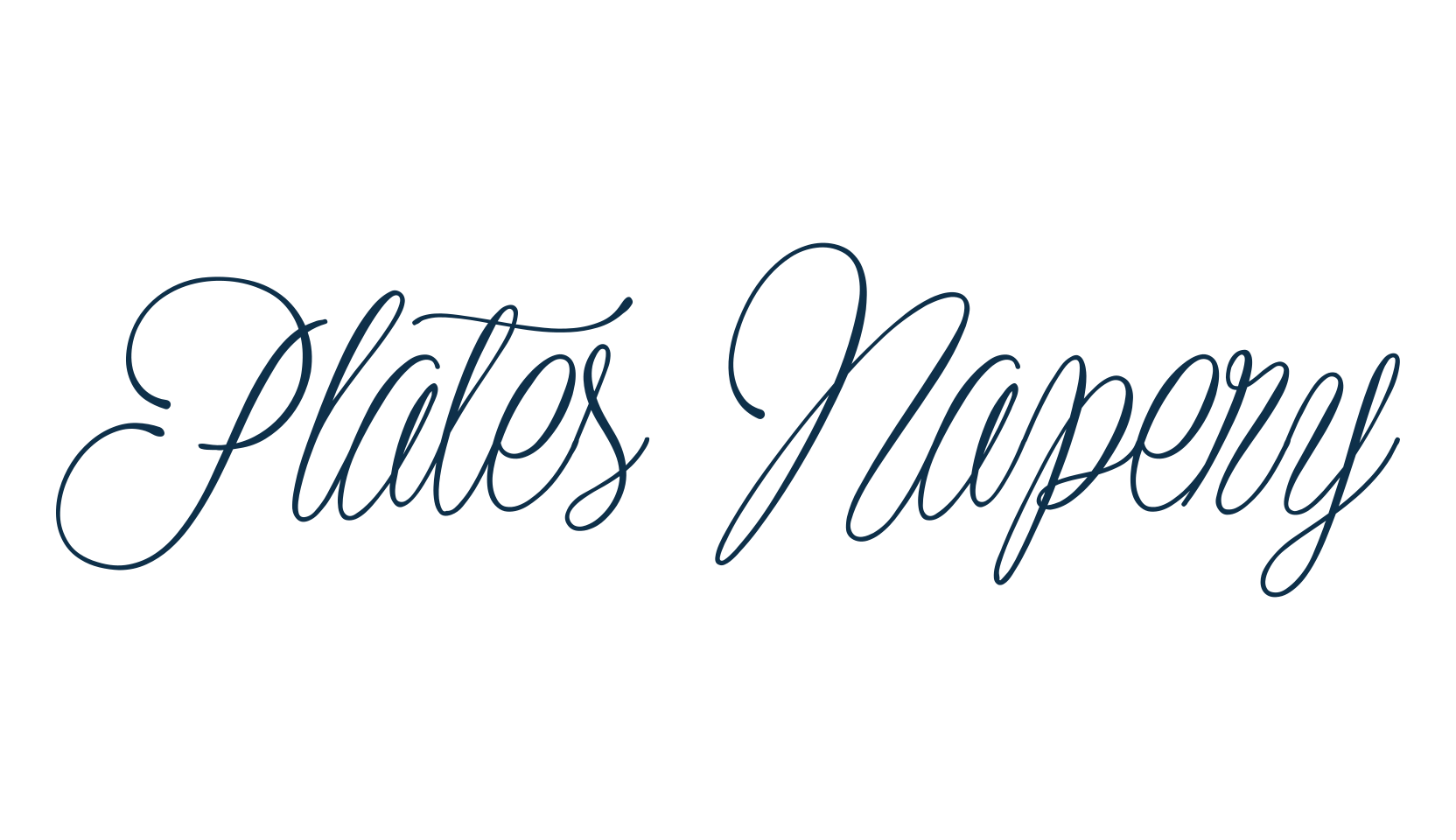 Plates Napery, display market font preview
