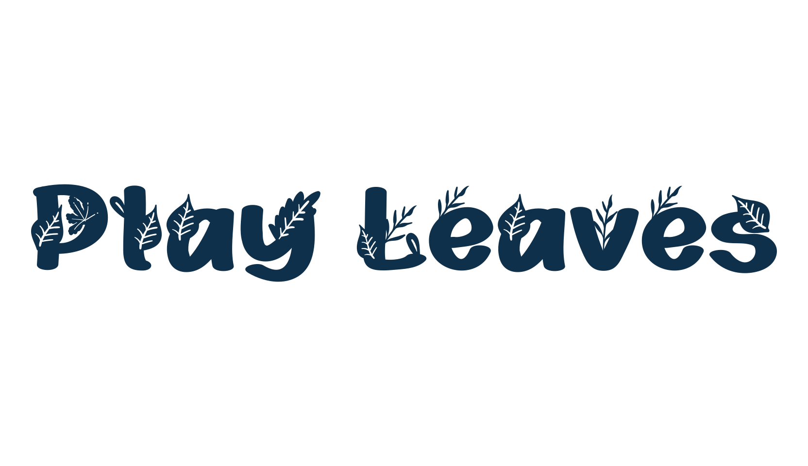 Play Leaves, decorative font preview
