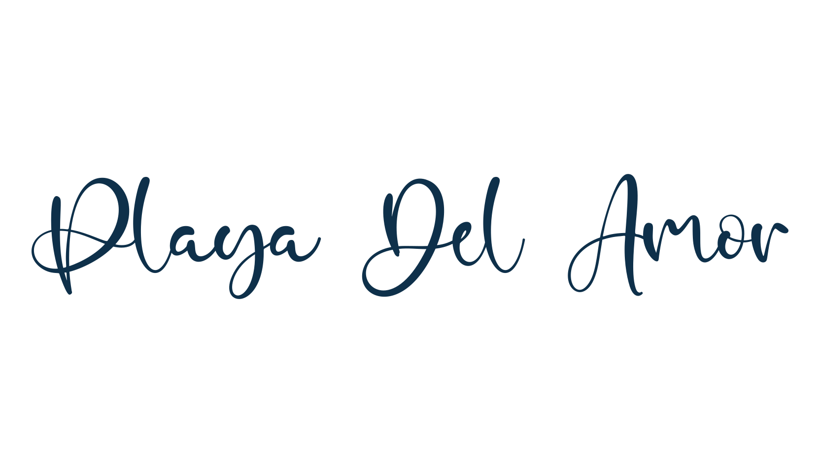 Playa Del Amor, script calligraphy fancy decorative font preview