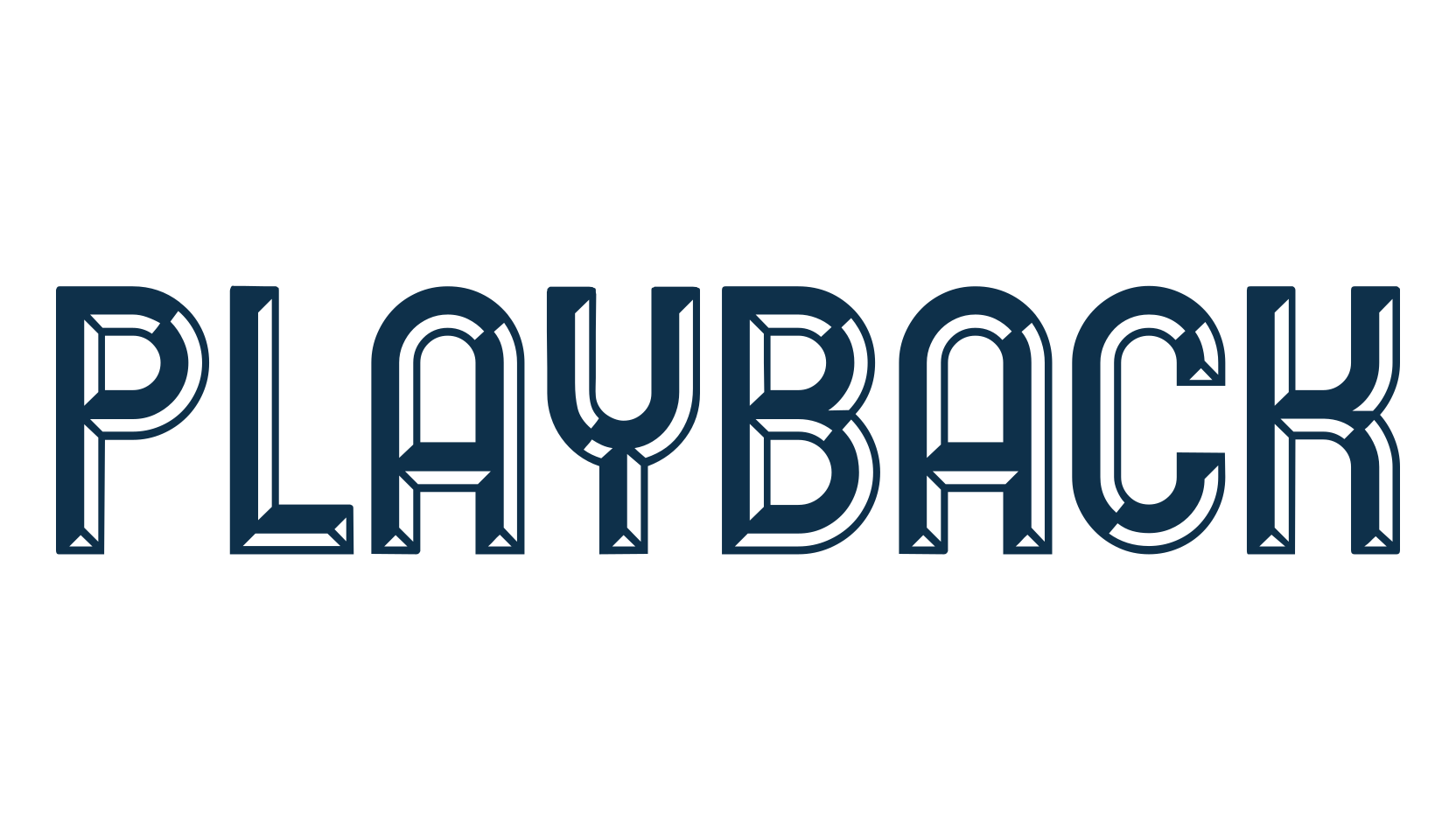 Playback, fancy retro decorative font preview