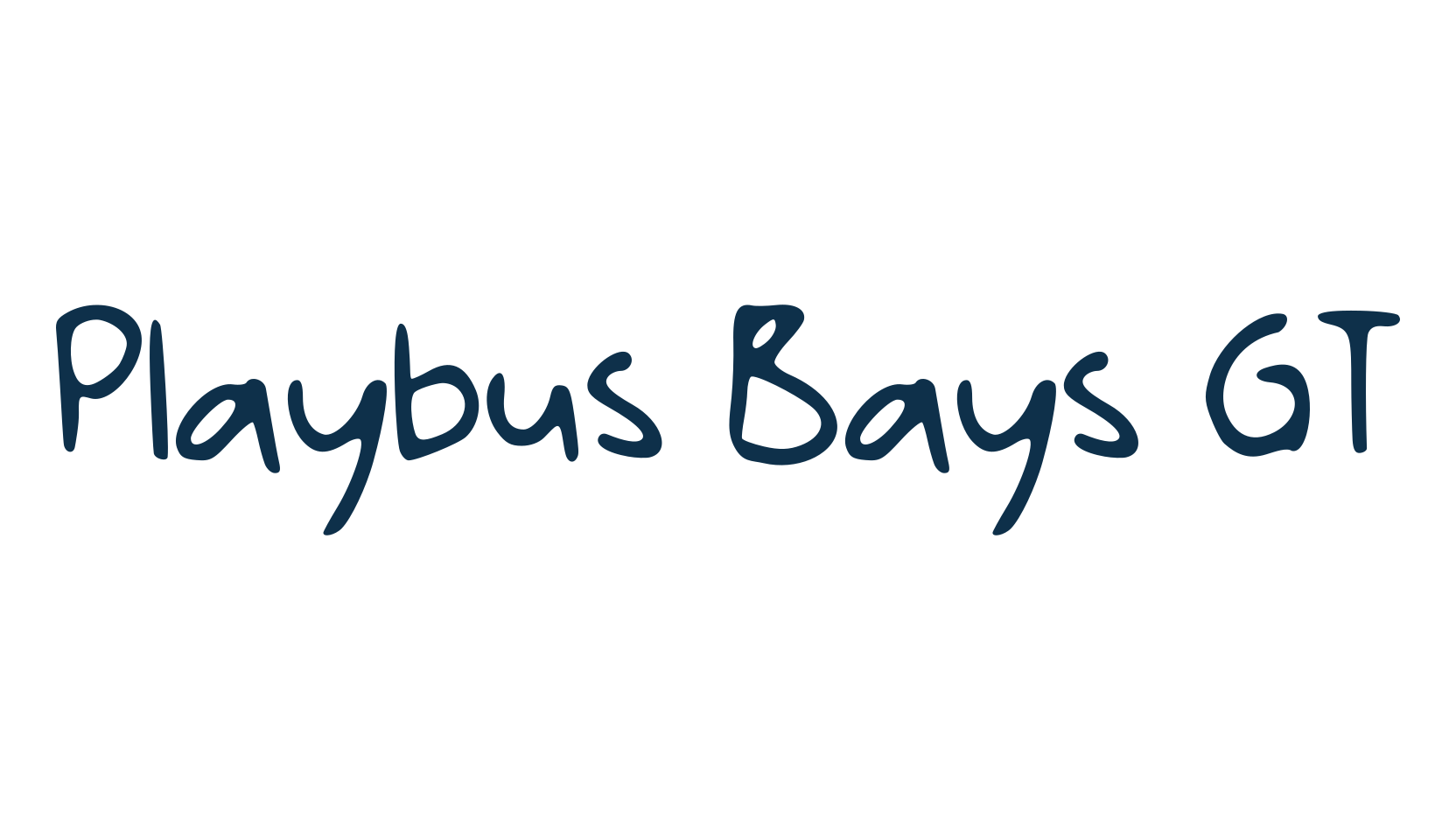 Playbus Bays GT, handwriting font preview