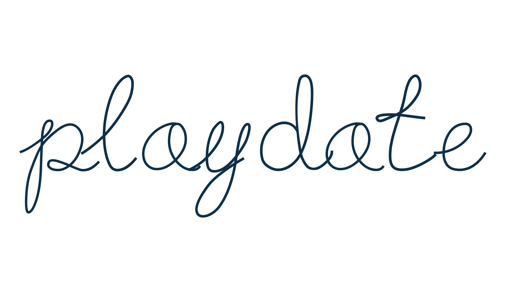 Playdate, fancy various decorative script calligraphy font preview