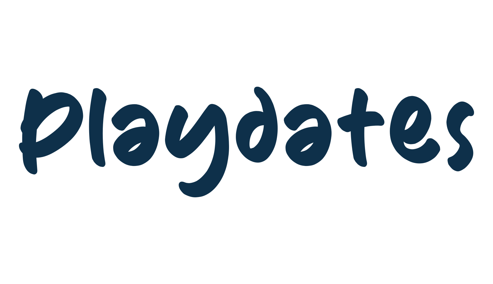 Playdates, script handwritten fancy decorative calligraphy font preview
