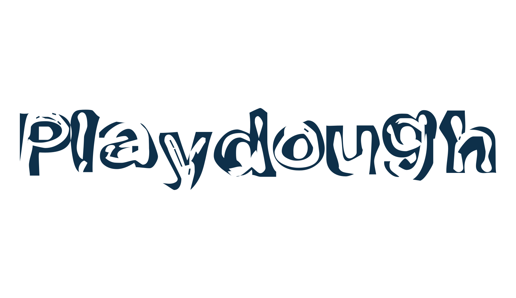 Playdough, fancy various decorative font preview