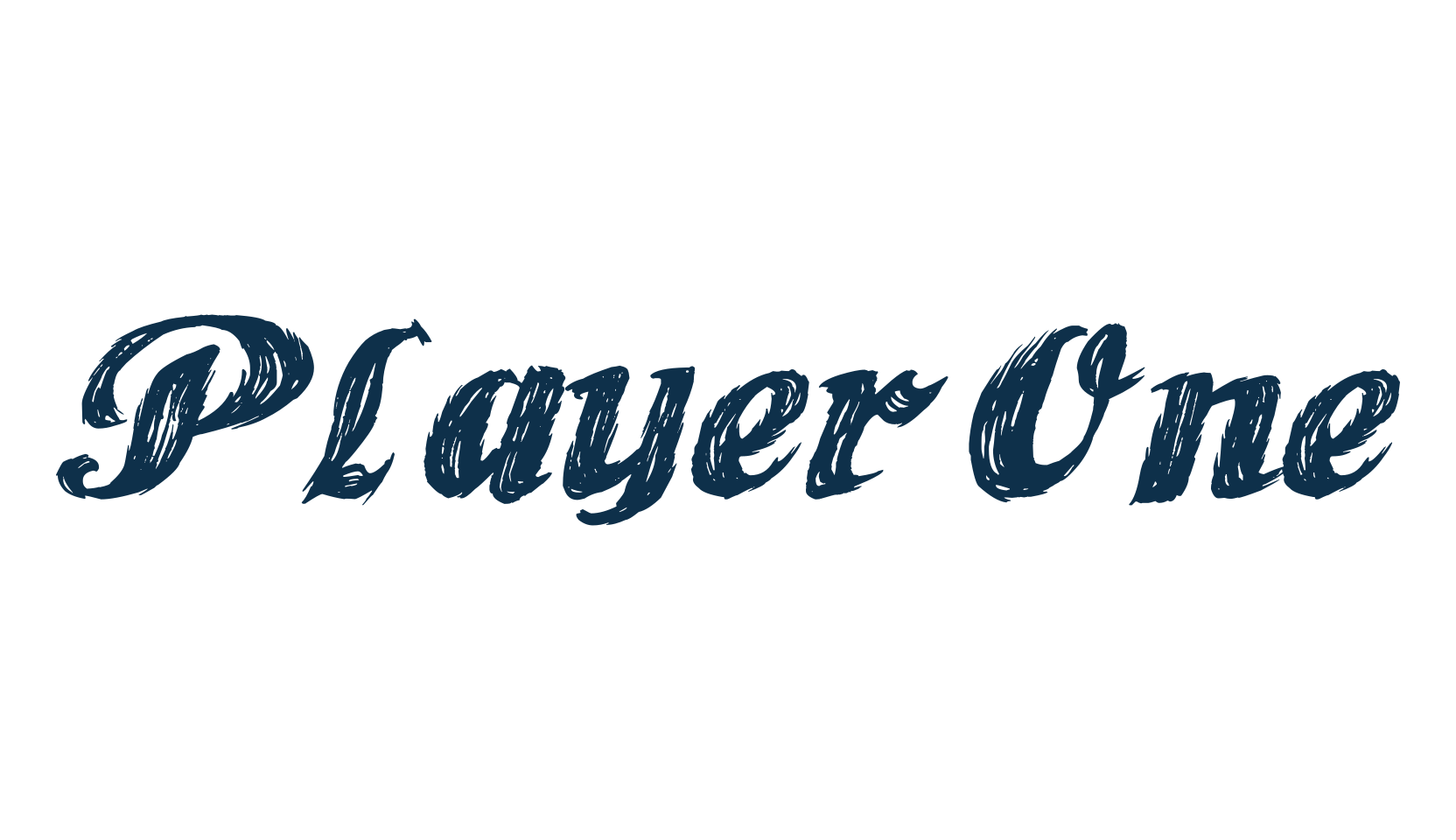 Player One, old school font preview