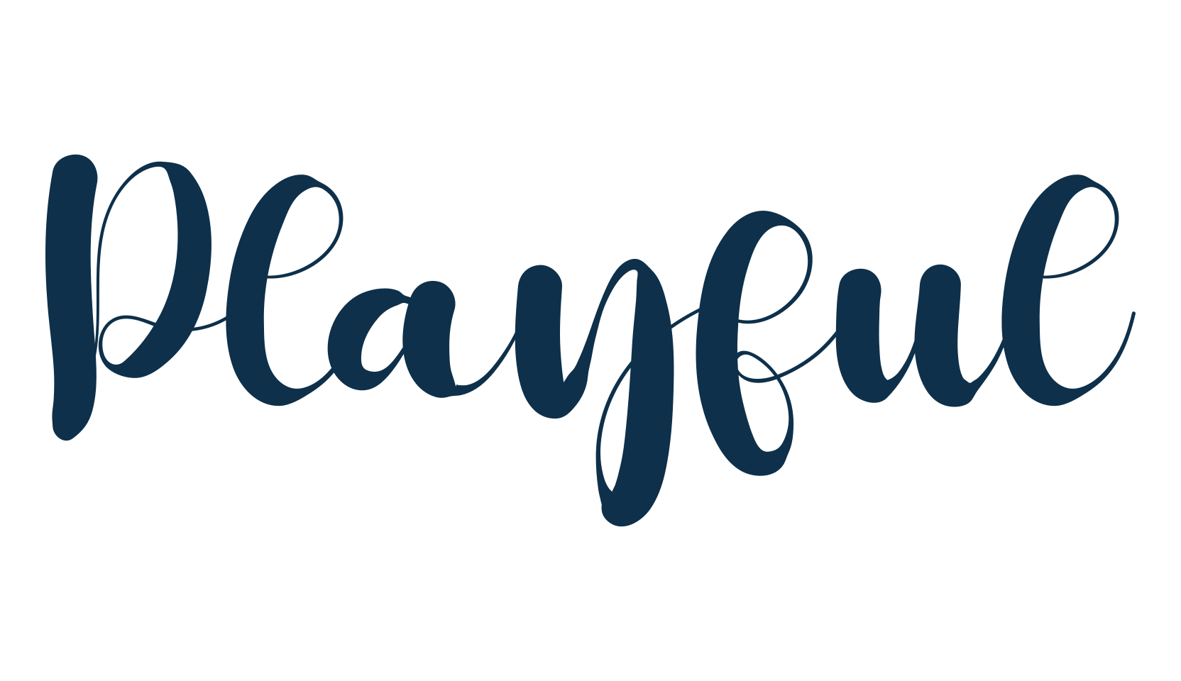 Playful (playful-3), calligraphy font preview