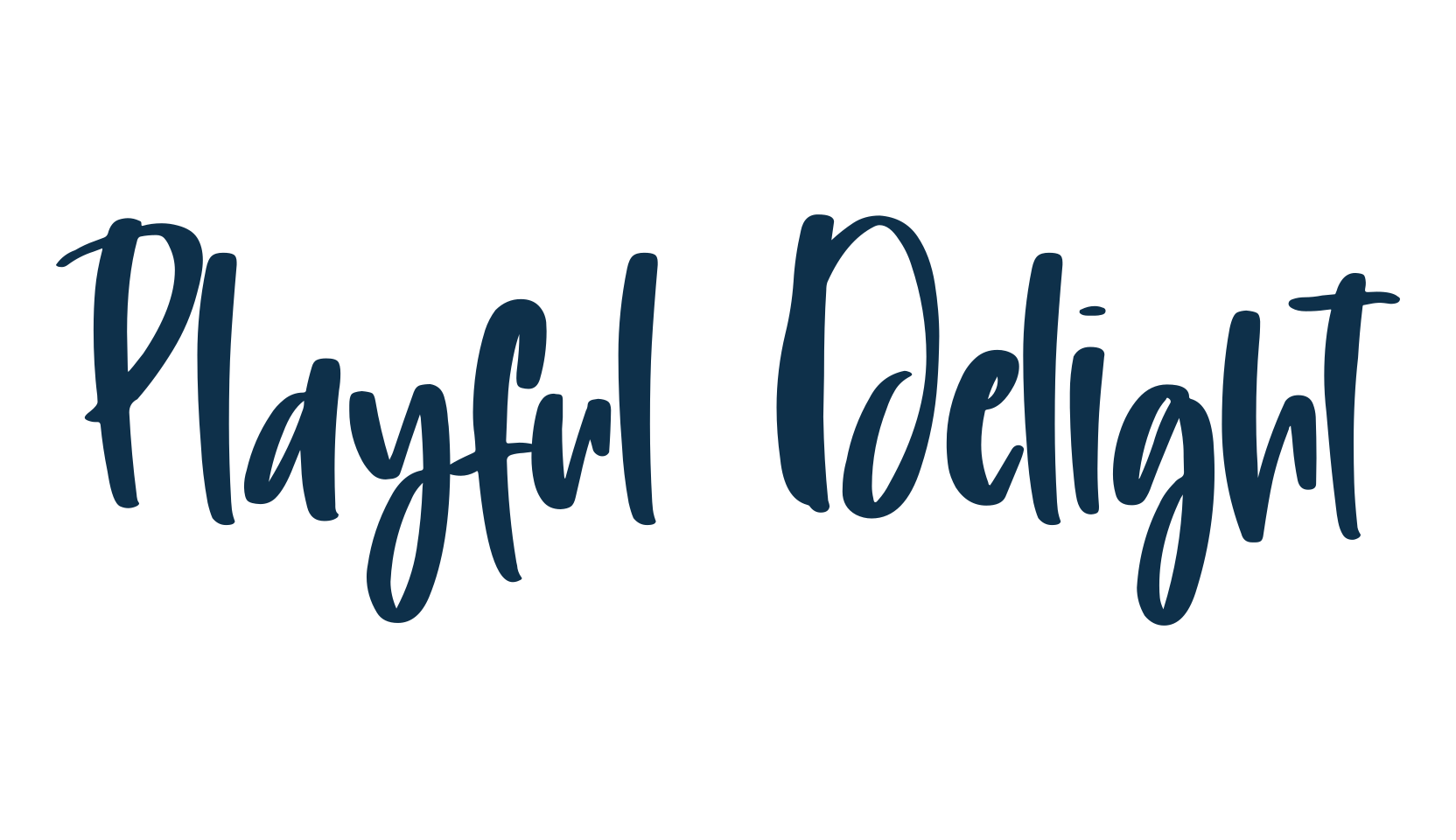Playful Delight, handwriting font preview