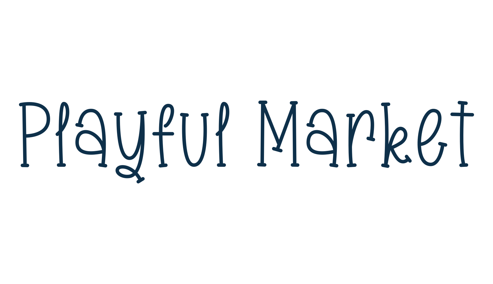 Playful Market, fancy various decorative font preview