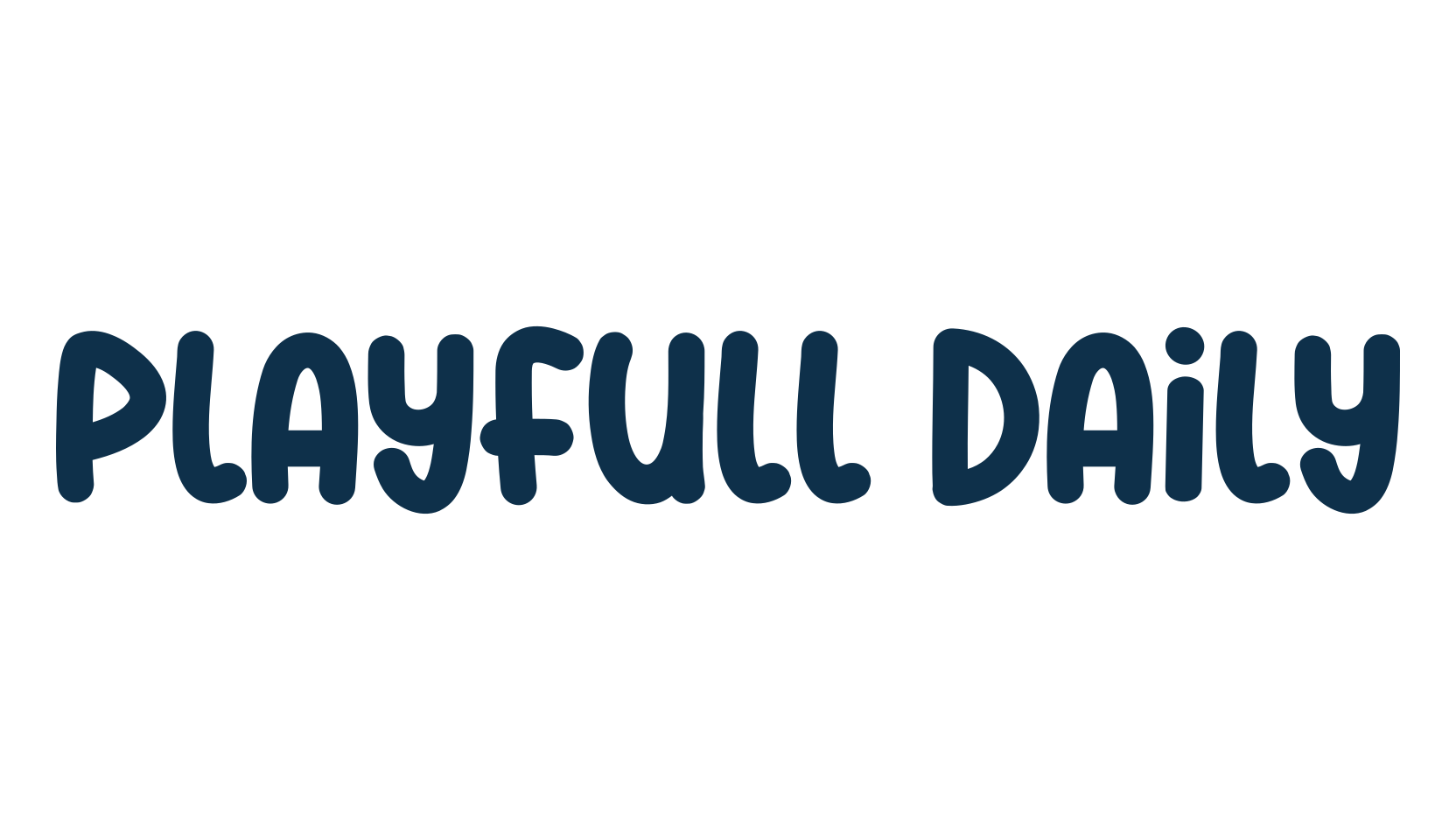 Playfull Daily, fancy cartoon decorative font preview