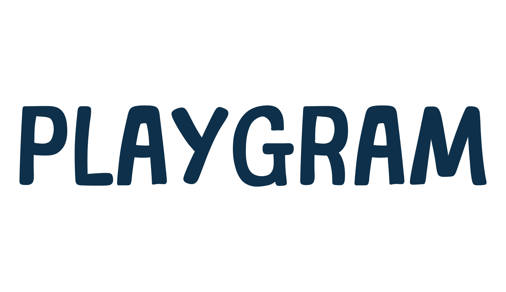 Playgram, cartoon font preview