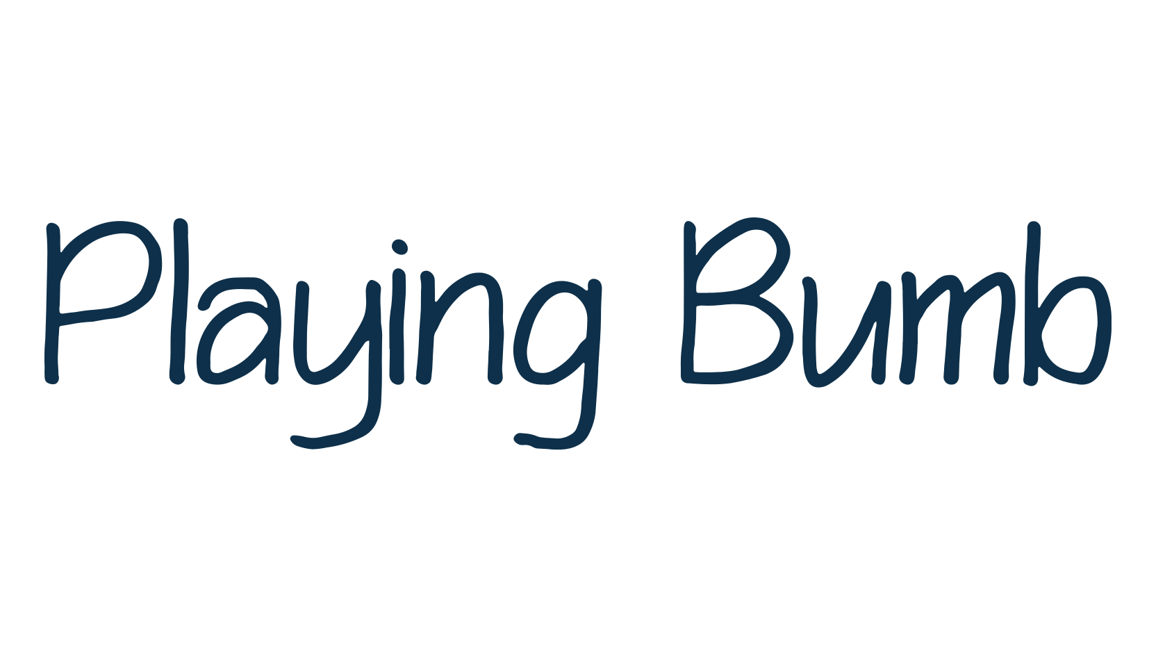 Playing Bumb, cartoon font preview