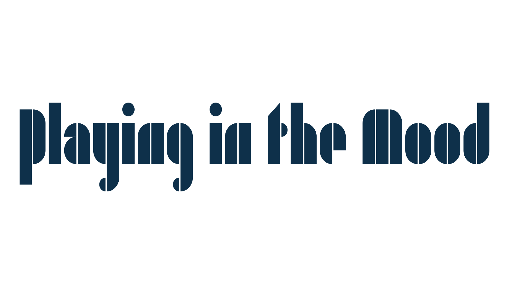 Playing in the Mood, fancy groovy decorative font preview