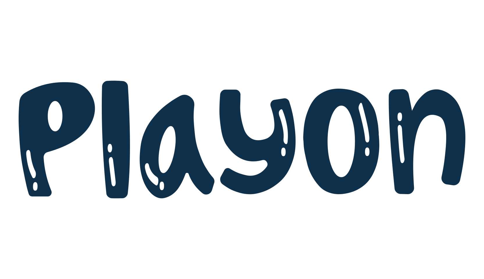 Playon, cartoon font preview