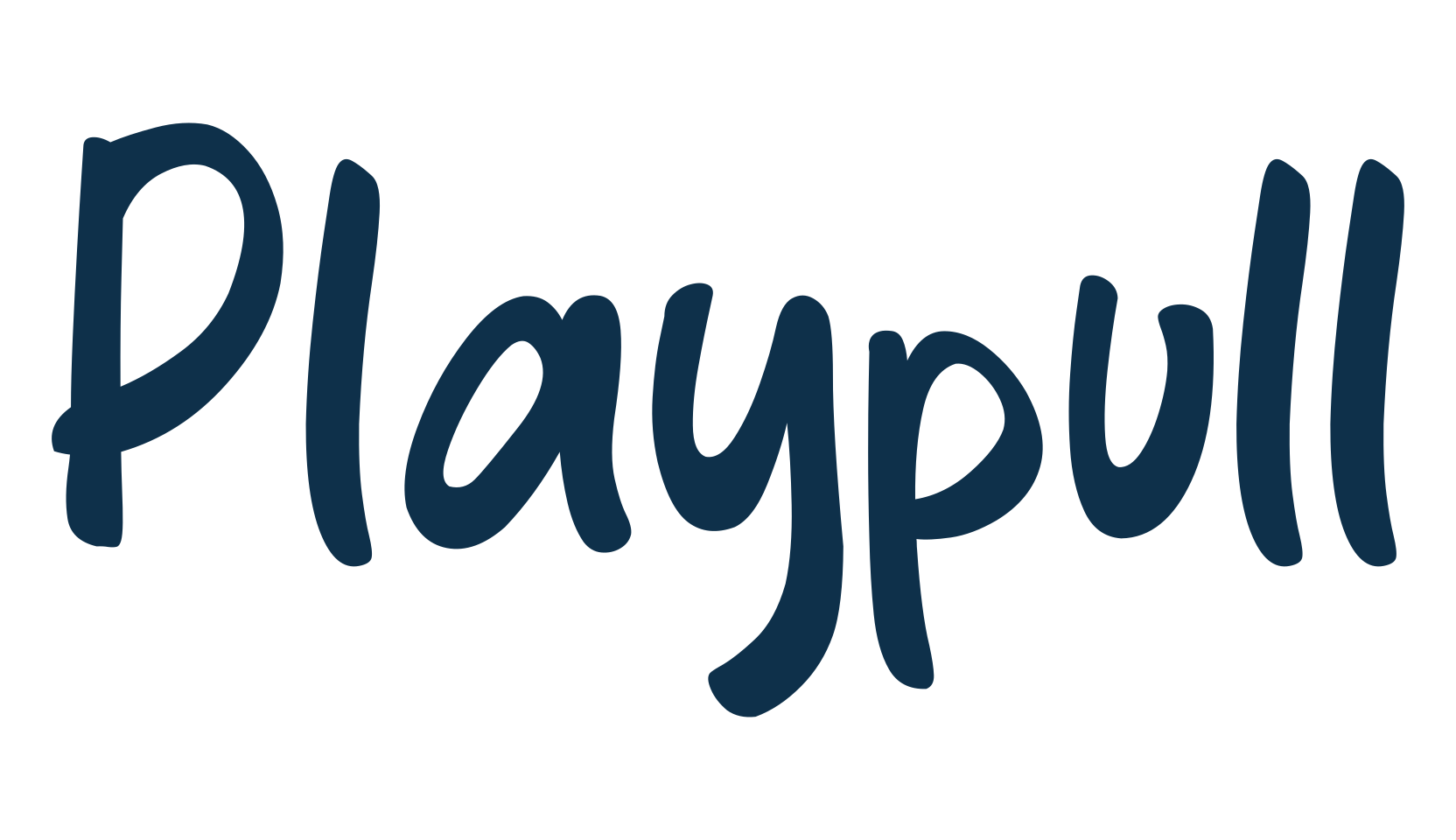 Playpull, cartoon font preview