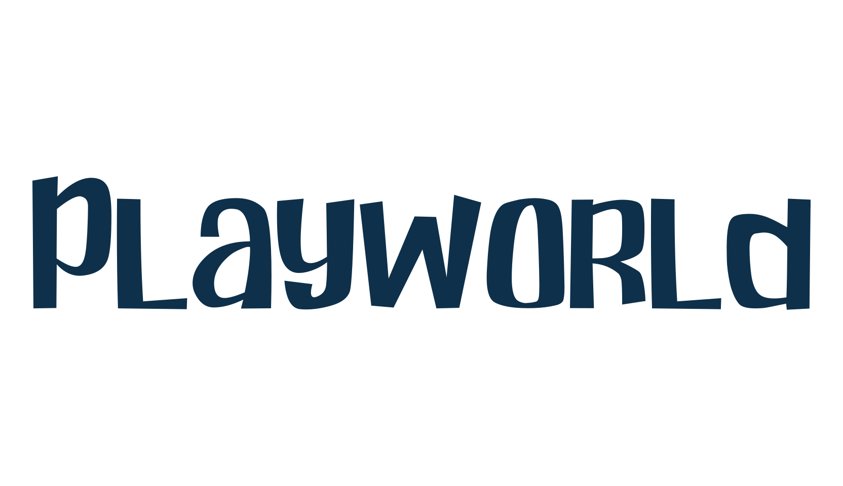 Playworld, fancy cartoon decorative font preview