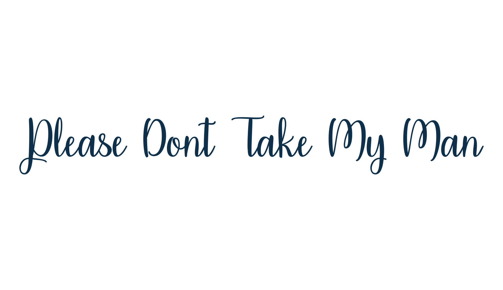 Please Dont Take My Man, fancy various decorative script calligraphy font preview