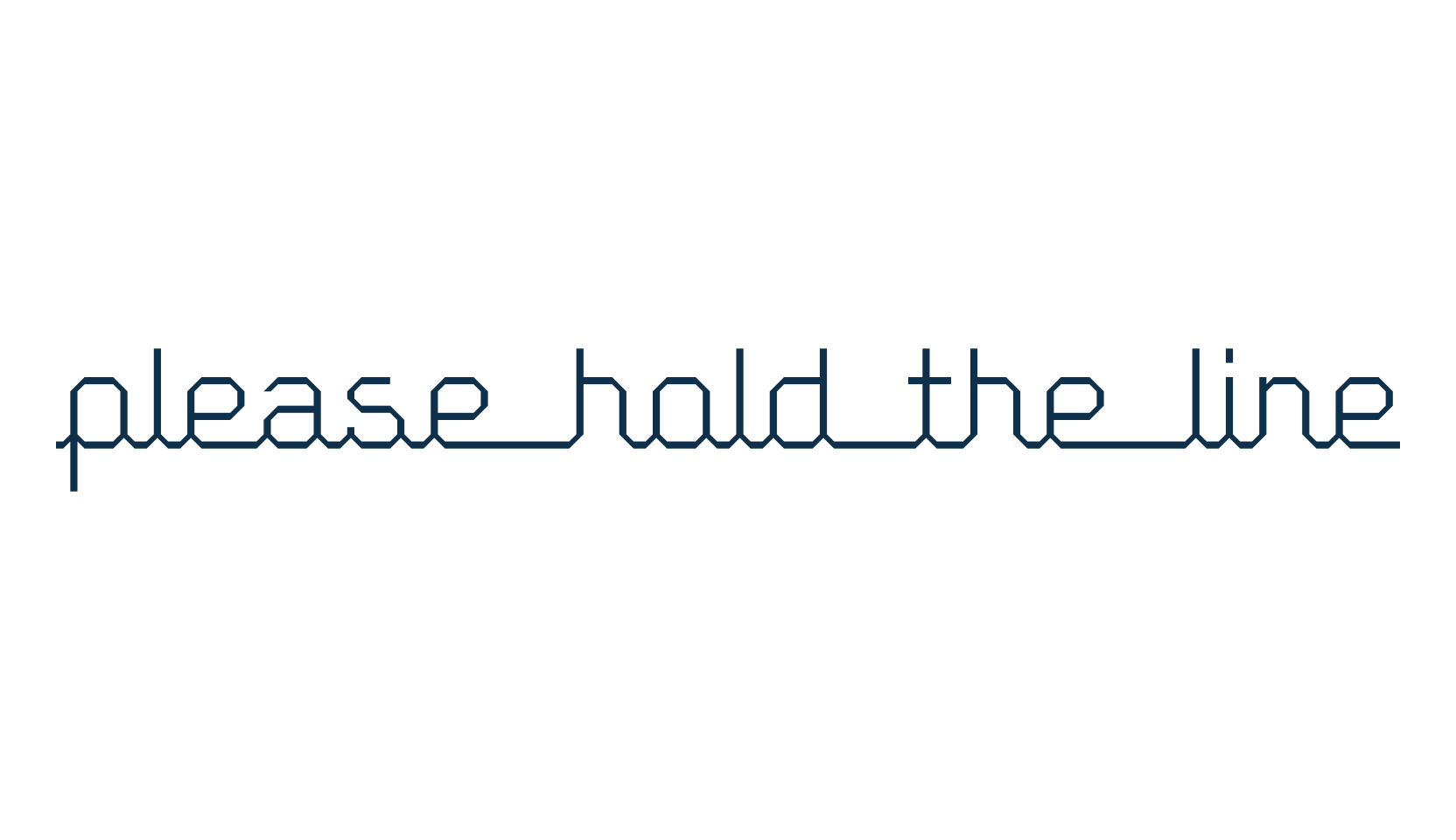 Please hold the line, various font preview